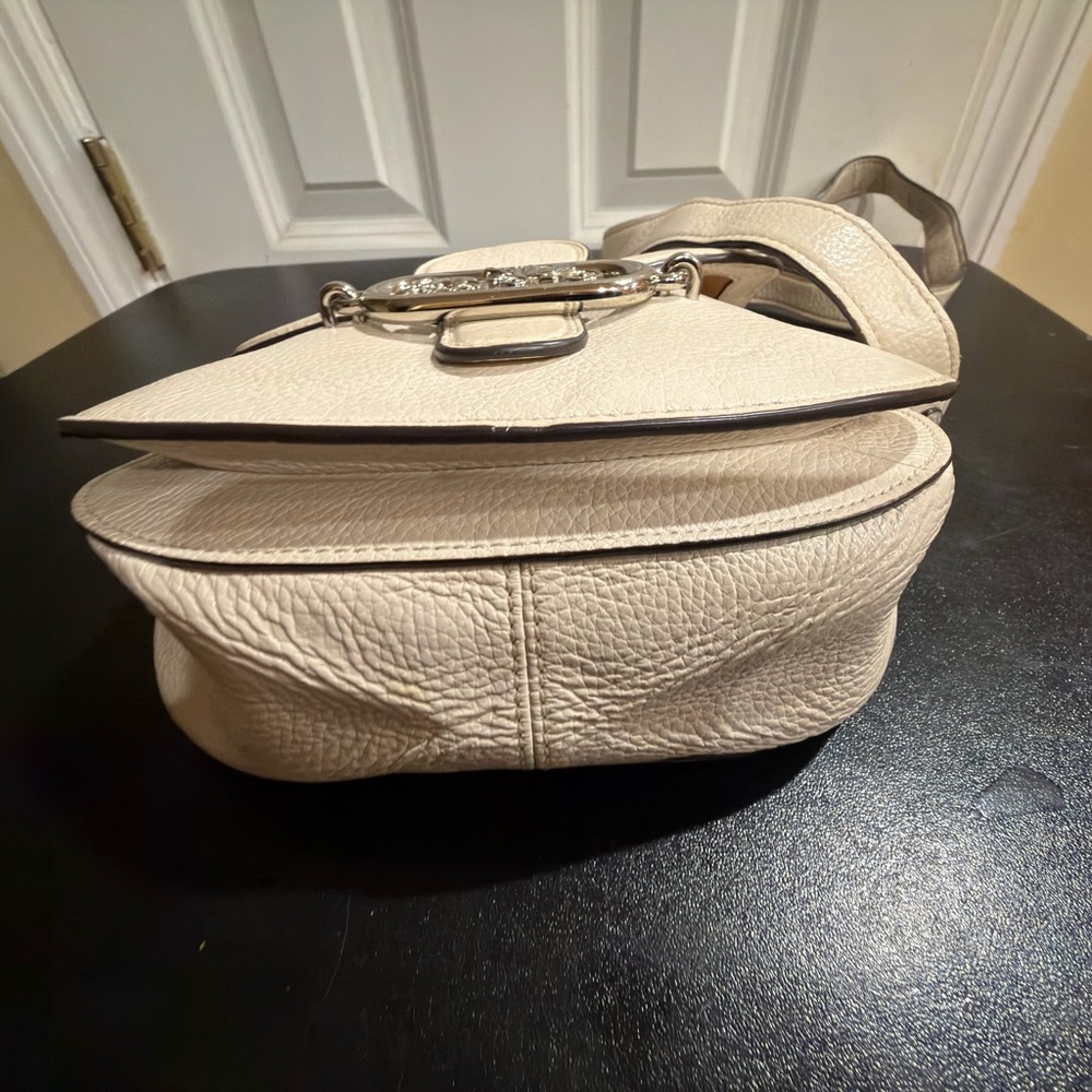 Coach Cream and Olive Crossbody leather jade  Bag 1924 - Picture 7 of 14